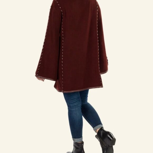 Patricia Nash Vintage Open Sleeved Cape with Embellished Clasp M/L NWT - Picture 8 of 8